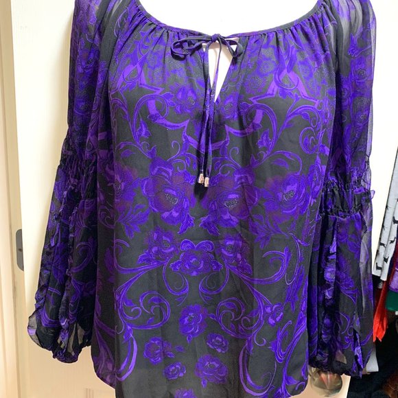 Dressy Pheasant Stle Blouse Size M - Picture 1 of 5